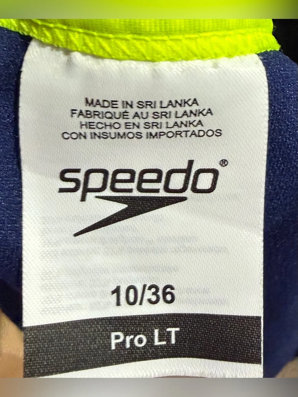 Women's Speedo Competitive Bathing Suit Size 10/36 Pro LT